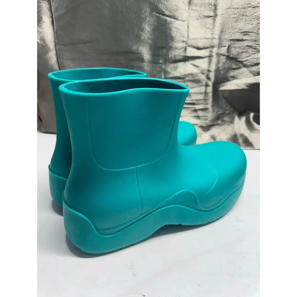 Bottega Veneta Puddle Ankle boots acid turquoise